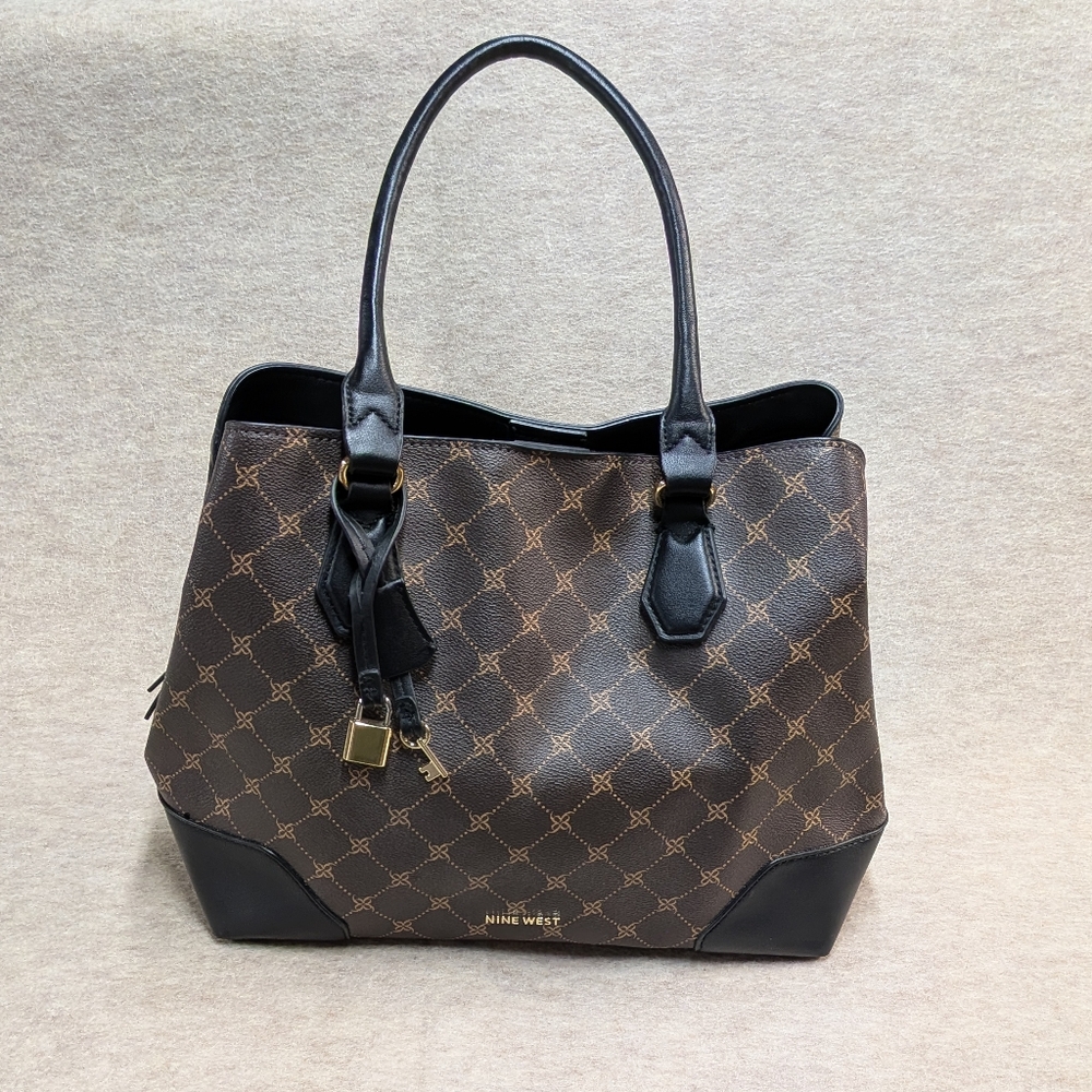 Brooklyn Jet Set Satchel Nine West Medium Tote Hand Bag Purse